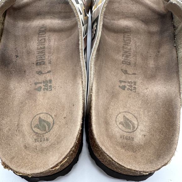 Women's BIRKENSTOCK Florida Fresh Vegan Aztec Ethno Mocha Birko Flor 41 US 10.5 - Picture 5 of 10
